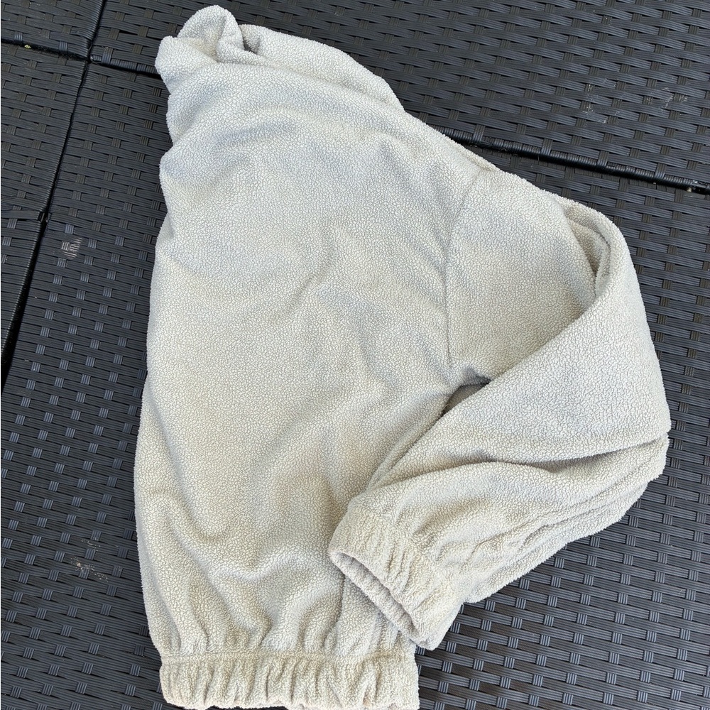 Urban Outfitters Cream Textured Fleece